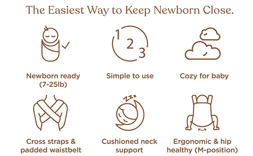 Embrace Cozy Newborn Baby Wrap Carrier (7-25 Pounds) ergonomic baby carrier