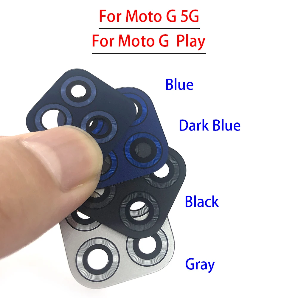 Lente de Cristal de cámara trasera para Moto G Stylus 5G G9 Play Plus G10 G20 G30, lente de cristal de cámara trasera con reemplazo adhesivo, nuevo