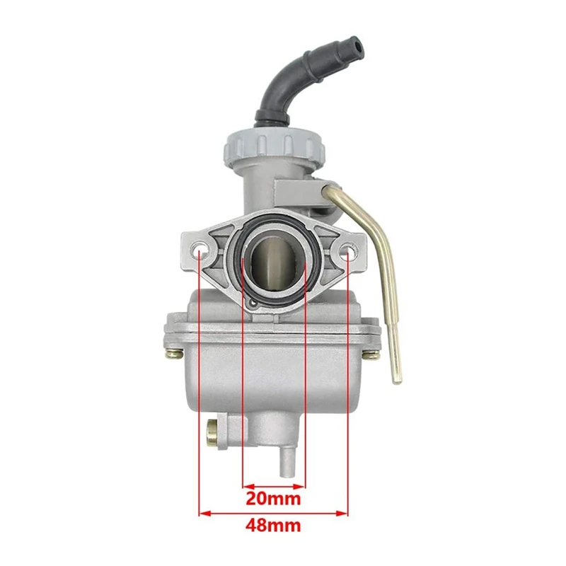 PZ20 Carburetor for 50Cc 70Cc 90Cc 110Cc 125Cc 4 Stroke Engine ATV UTVs Honda CRF50F CRF80F XR50R with Air Fuel Filter