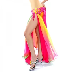 Belly dancing skirt for women belly dance skirts double split skirt for belly dance sexy belly dance costume dancing clothes