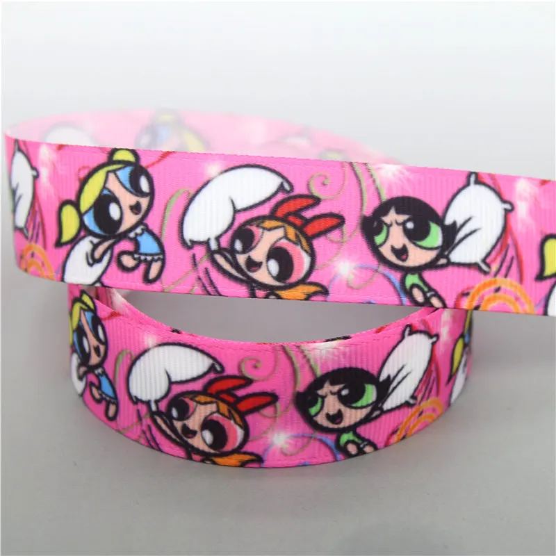 DUWES 50yards cartoon Printed Grosgrain Ribbon Accessory Hairbow Headwear Decoration DIY Wholesale OEM D1250