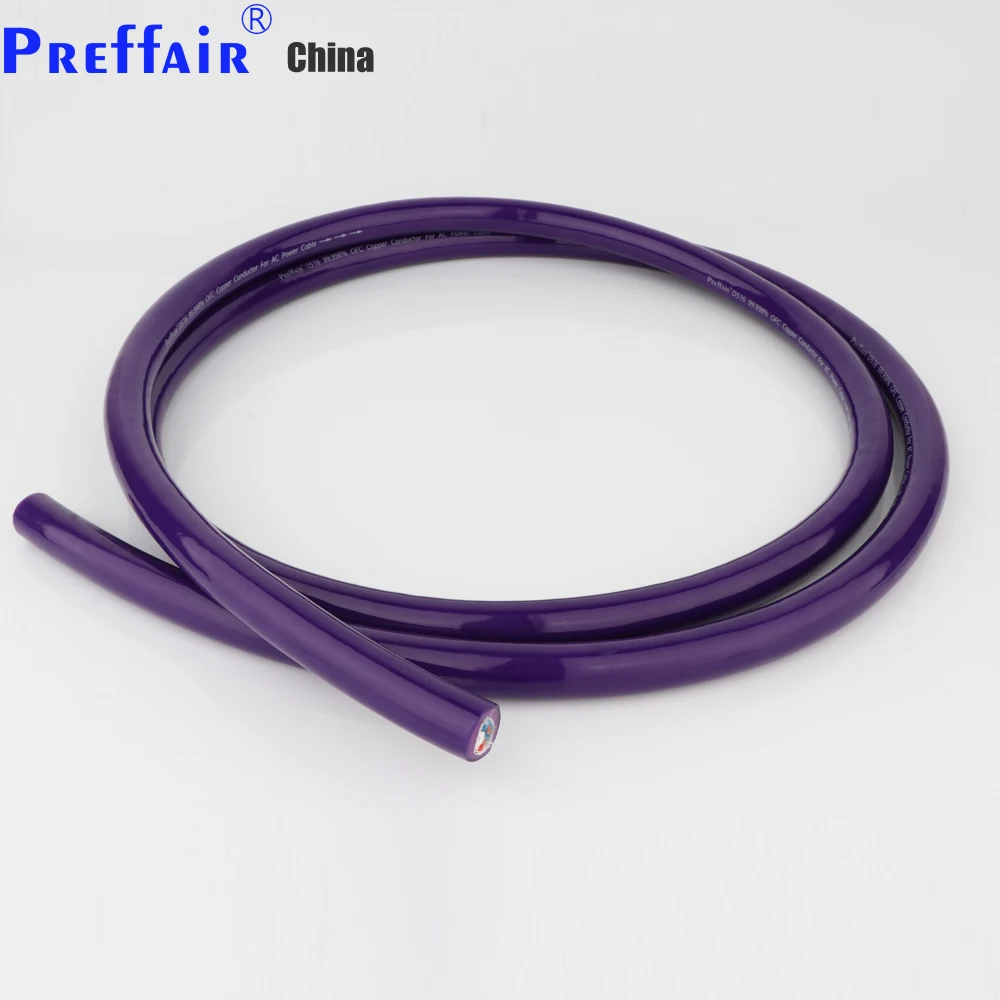 

Preffair D516 Audio Grade 8N Copper Silver Plated Shielding Bulk Cable For DIY Power Cable
