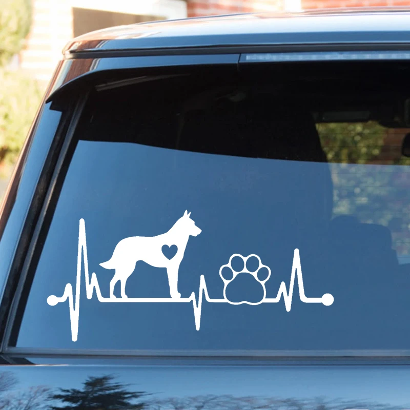 Belgian Malinois Die-Cut Vinyl Decal Car Sticker Waterproof Auto Decors on Car Body Bumper Rear Window Laptop #S60323