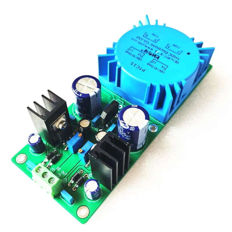 Fuente de alimentación preamplificador lm317 lm337, 15w, CC +-12V +-15V +-18V, voltaje de salida ajustable para preamplificador dac