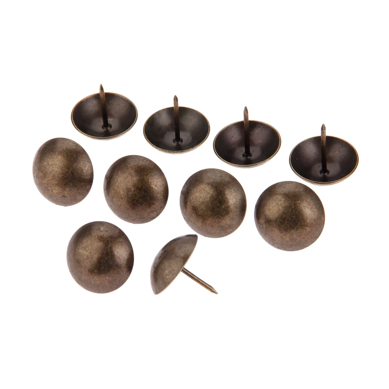 DRELD 10 Chiếc 25*25Mm Sắt Bọc Móng Tachas Trang Sức Tặng Cửa Sofa Nội Thất Trang Trí Độ Bám Bông pushpin Đồng Cổ