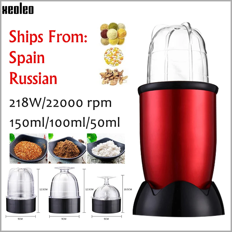 XEOLEO Homeuse Food grinder Grinding Medicinal material machine Coffee grinder Food Processer Grain milling machine 50/100/150ml