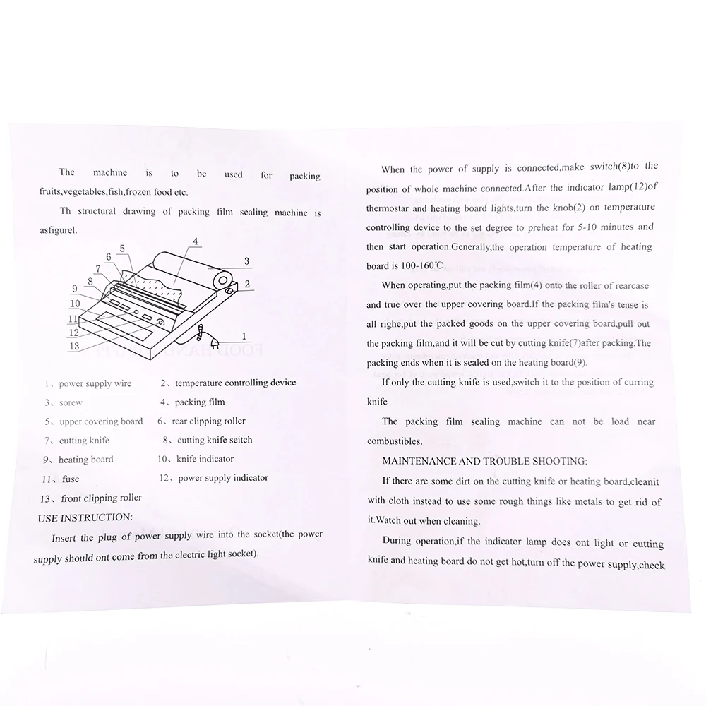 Película de revestimiento Manual para alimentos, frutas, verduras y carne, 450