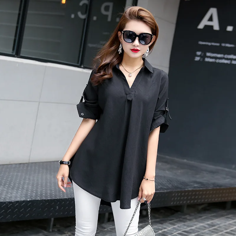 Plus size Blouse Women Chiffon Shirts Long Sleeve Women Blouses Loose Casual Tops Fashion Woman Blouses 2021 New Free Shipping