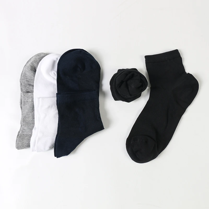 DONG AI – chaussettes courtes pour hommes, 1 paire, chaussettes confortables et Cool, coton peigné, Business, respirantes