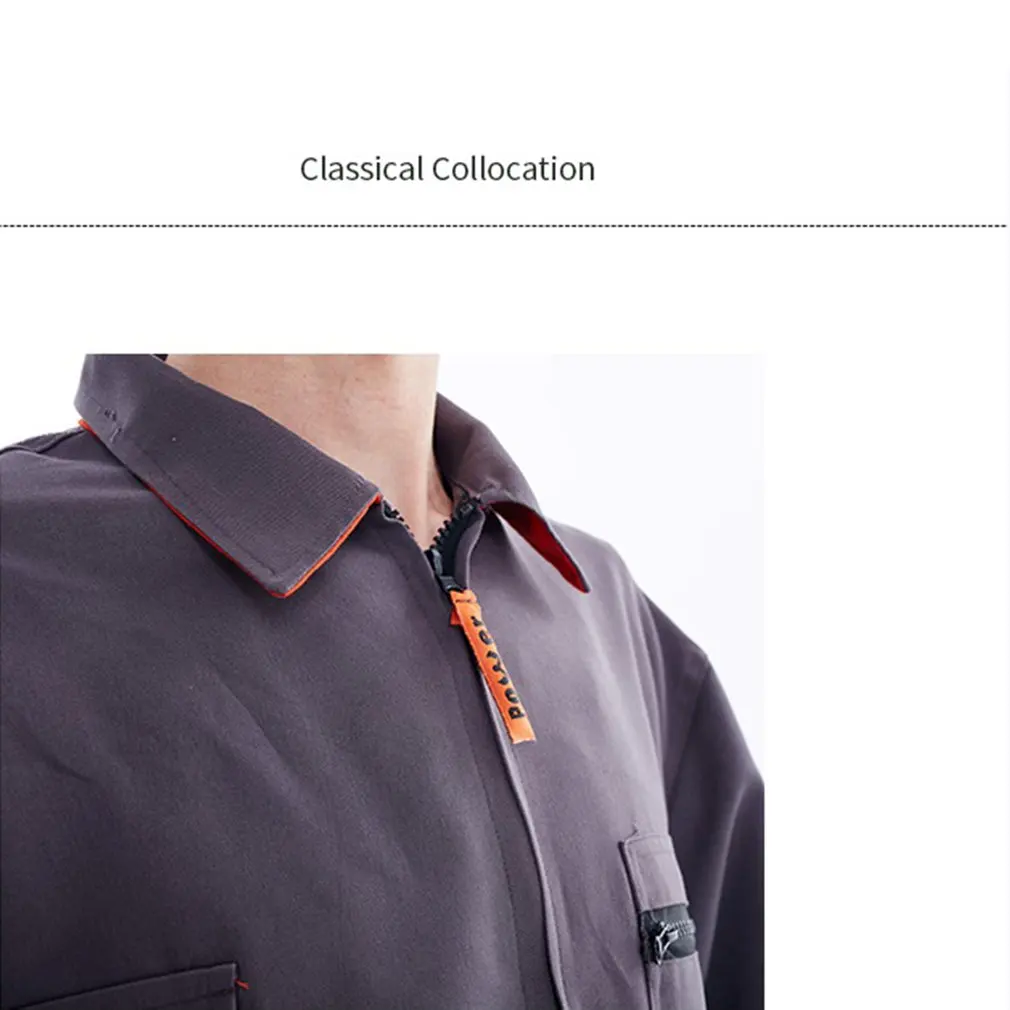 2021 HOT Long Sleeve Pockets Overalls Casual Jumpsuit Pants Workshop Working Clothes Dust-proof Protection Clothing