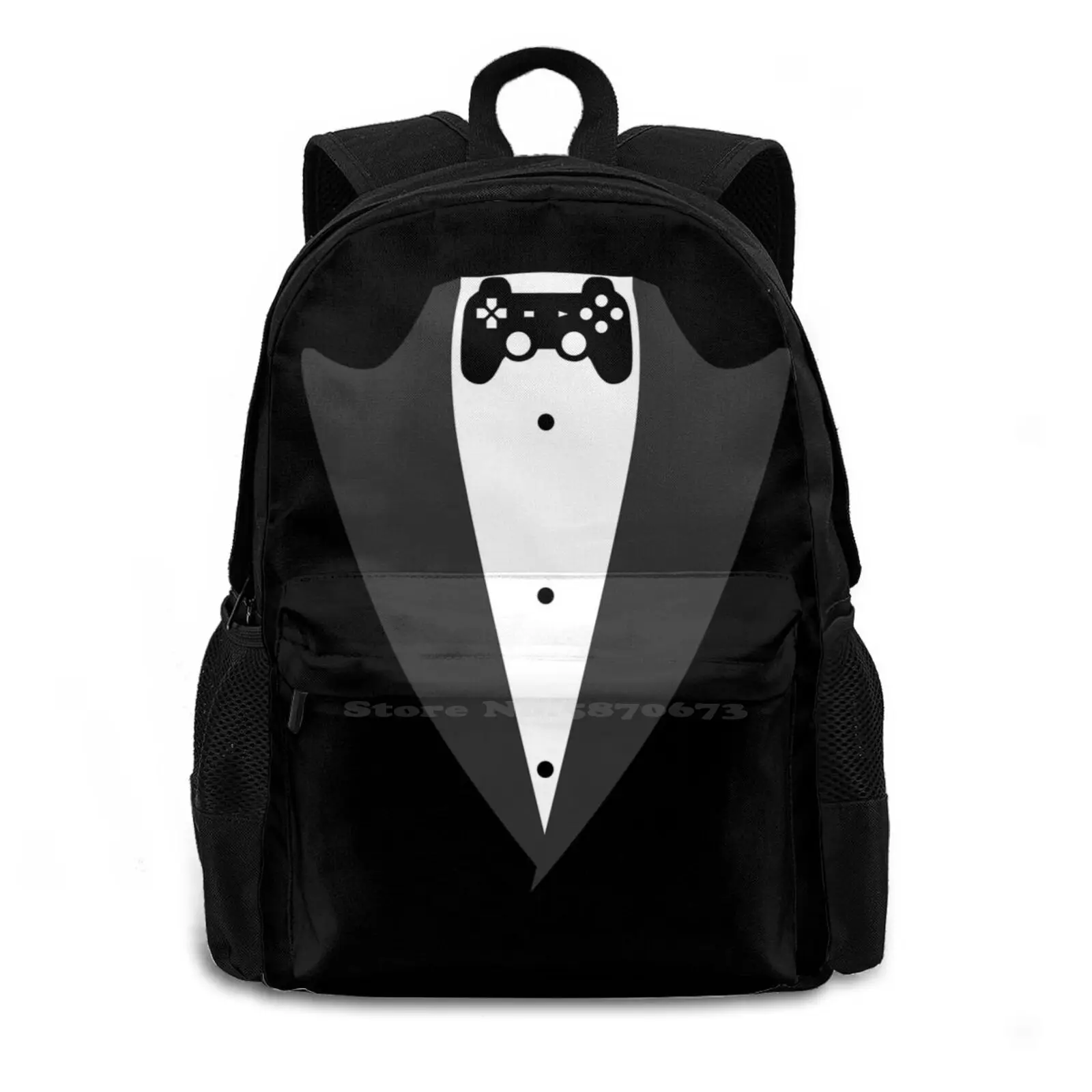 Tuxedo Costume Funny Carnival Parade Men Boys Valentine's Day Design T-Shirt School Bags For Teenage Girls Laptop Travel Bags