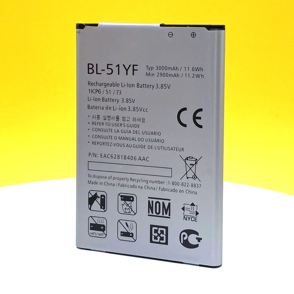 100% NEW BL-51YF Battery For LG G4 H818 H810 H815 VS999 F500 F500S F500K F500L High quality