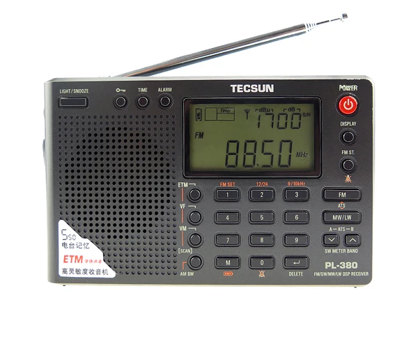 Tecsun PL380 Volledige Band Radio Digitale Demodulatie Stereo PLL Draagbare Radio FM/LW/SW/MW DSP Ontvanger radio Tecsun PL-380