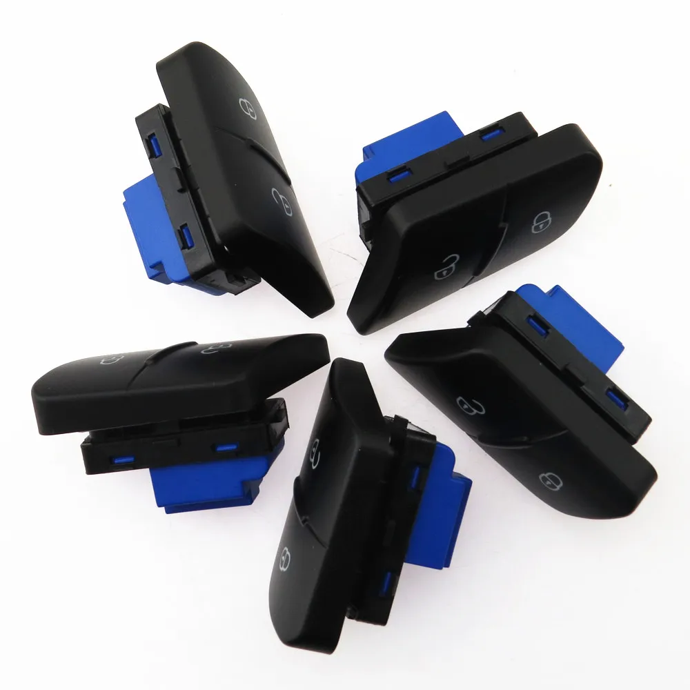 

SCJYRXS 5Pcs Driver Side Central Door Lock Button Locking Unlock Switch For Passat B6 3C0 962 125B 3C0962125B REH 3C0 962 125B