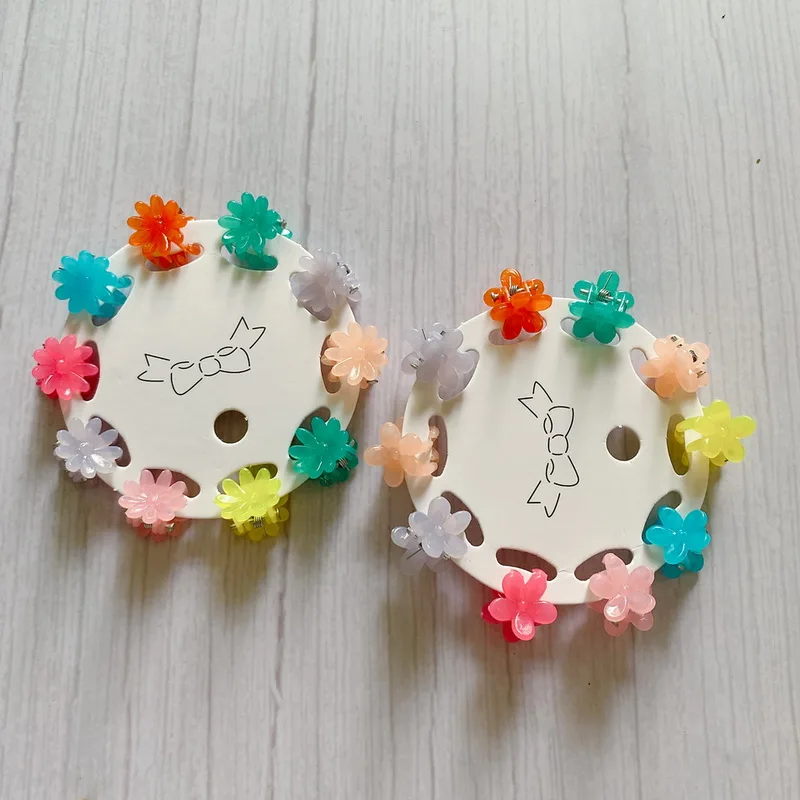 1set Children Cute Flower Claw Clip Girls Small Hair Clips Set Star Hair Crabs Baby Mini Barrette Sweet Hairpin Kids headdress