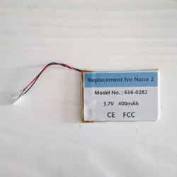 616-0283 616-0287 400mAh Battery For Apple iPod Nano 2nd 2 Gen 4GB A1199 Nano2 Accumulator AKKU
