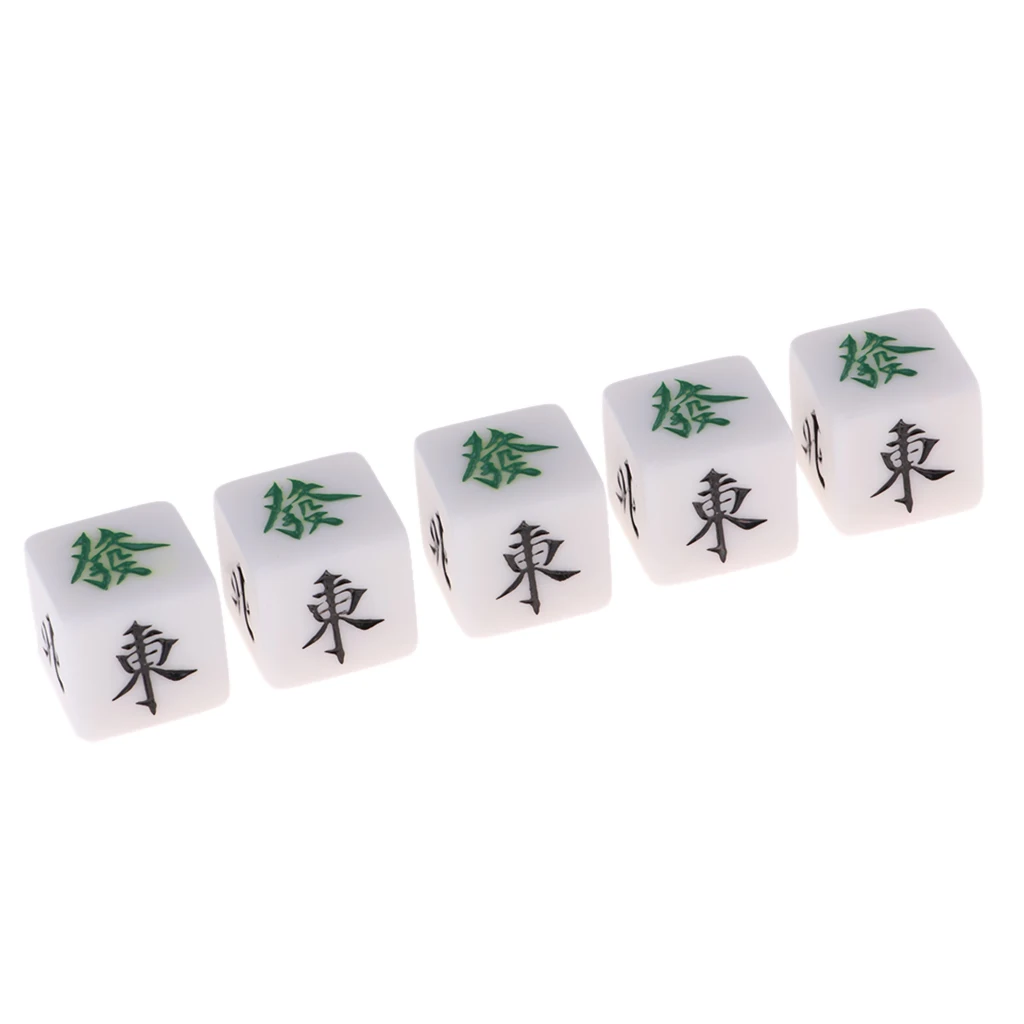 Club Drink Board Game Accs - Acrylic Dices - Wind Directions - Gambling Mahjong Playing Accs