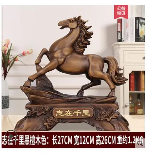 EQUESTRIAN TO SUCCESS HOME LIVING ROOM WINE CABINET DECORATION HORSE FURNISHES CRAFT WINE CABINET ART WINE CABINET CRAFTS STATUE