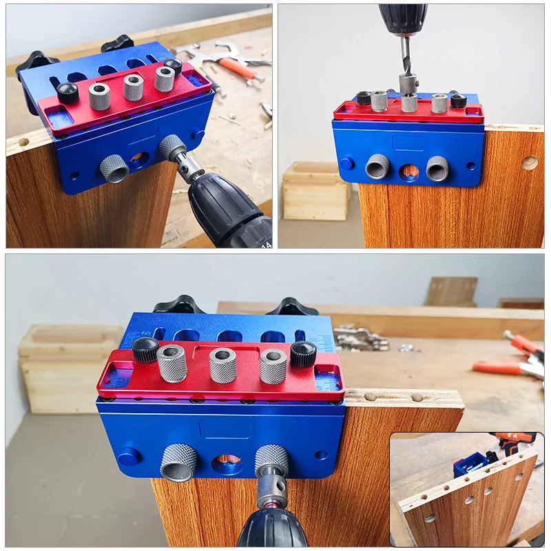 Houtbewerking 3-In-1 Locator Ronde Deuvel Perforator Houtbewerking Gat-Opening Locator