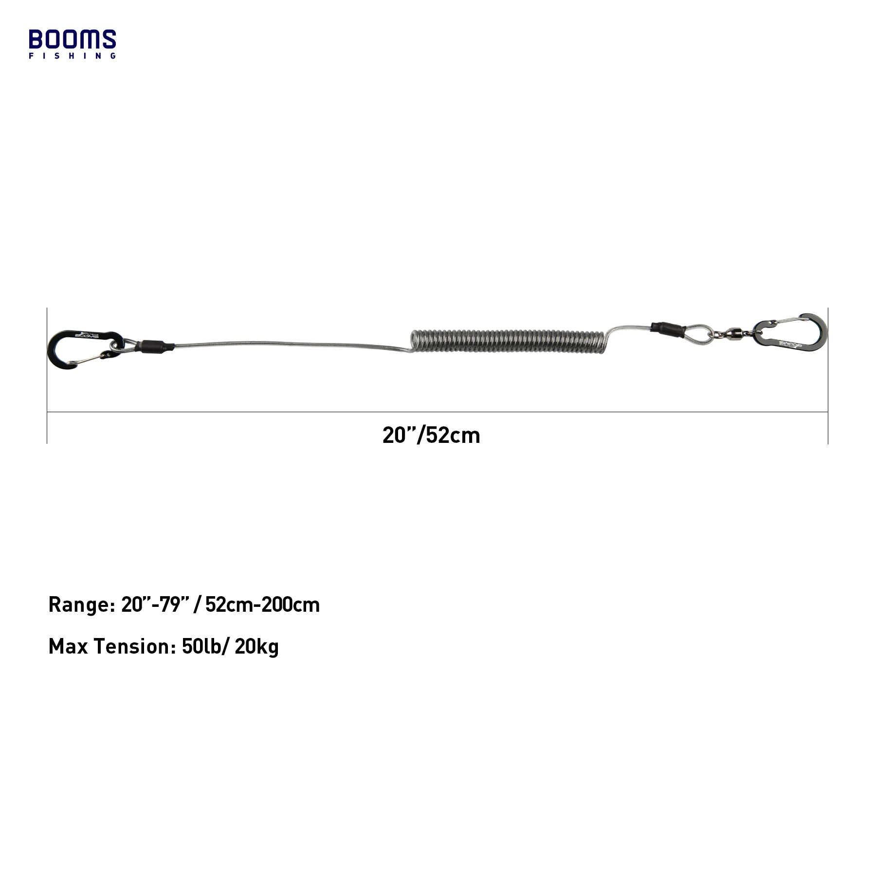 Booms Fishing T02 Heavy Duty Fishing Lanyard for Fishing Rods and Kayak Paddles image 6