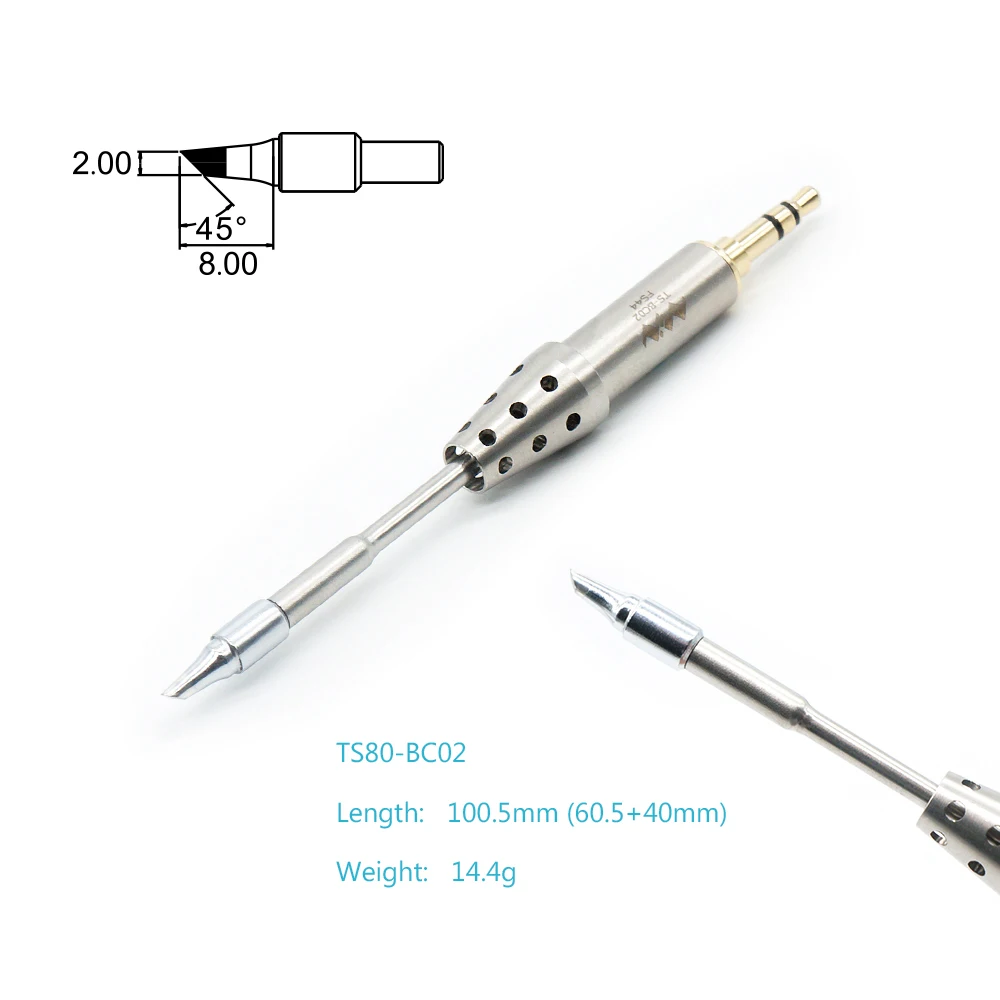 Original TS B02 BC02 D25 K4 J02 TS80 TS80P Soldering Iron Tip Replacement Solder Bit Head Lead Free Ceramic Heating Core