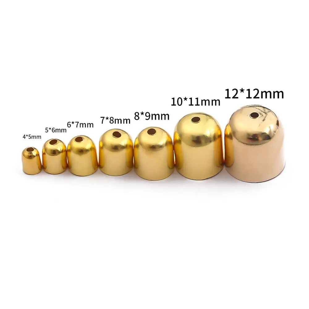 50-100 stücke Multisize Quaste Caps Leder Cords Crimp Ende Perlen Armbänder Schnalle Finden Kappe Für DIY Schmuck Machen zubehör