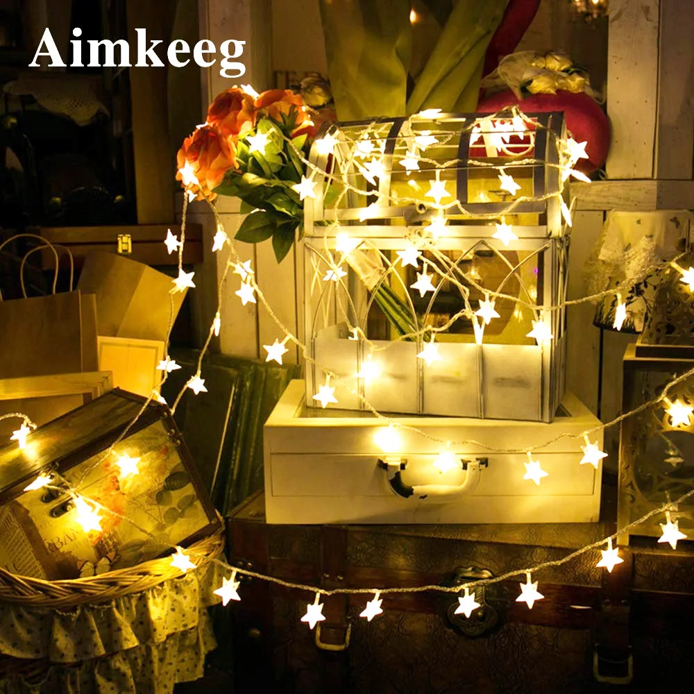 

New holiday Christmas decoration lights outdoor starry sky LED string lights garland lighting romantic starry night decoration