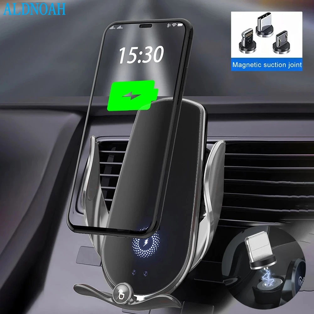 

Magnetic 15W Automatic Car Wireless Charger For iPhone 13 12 11 Pro Max Infrared Induction Wireless Car Chargers Phone Holder