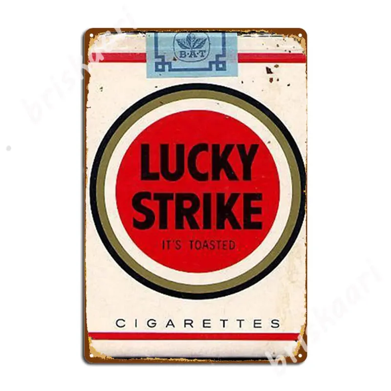 Best Seller Lucky Strike Merchandise Metal Signs Party Garage Decoration Club Party Decoration Tin sign Posters