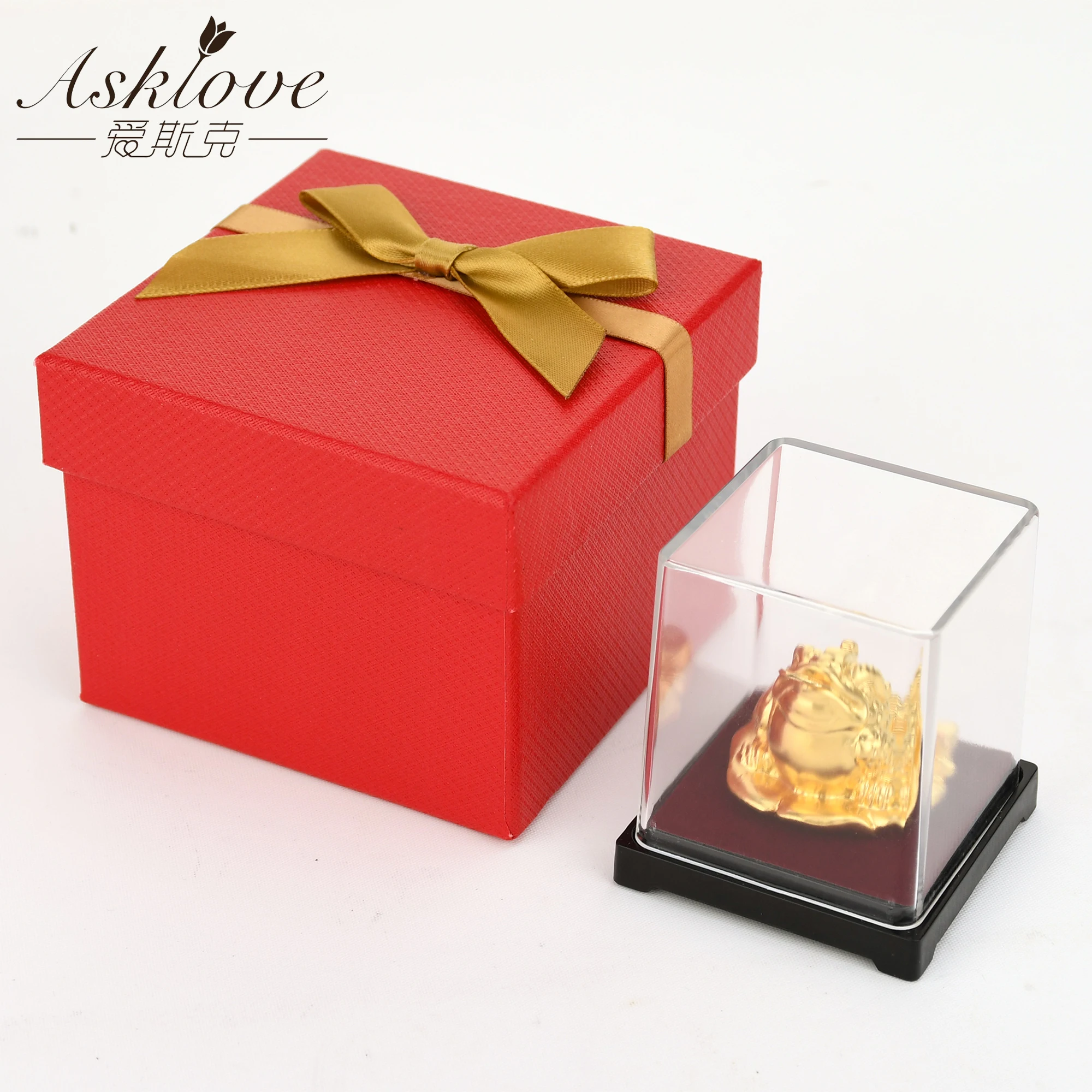 24k Gold Foil Frog Feng Shui Toad Chinese Golden Frog Money Lucky Fortune Wealth Office Tabletop Ornament Home Decor Lucky Gifts