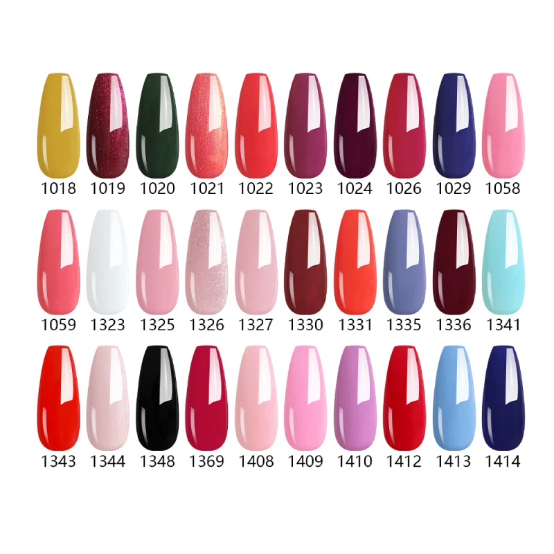 Nailco-半永久的なuvジェルネイルポリッシュ,さまざまな色,マットベース,71ユニット