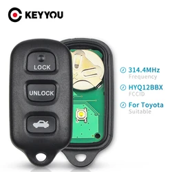 KEYYOU For Toyota HYQ12BBX Camry Solara Corolla Sienna 2000 - 2008 Keyless Fob Replacement Car Remote Key 314.4Mhz 2/3 Buttons