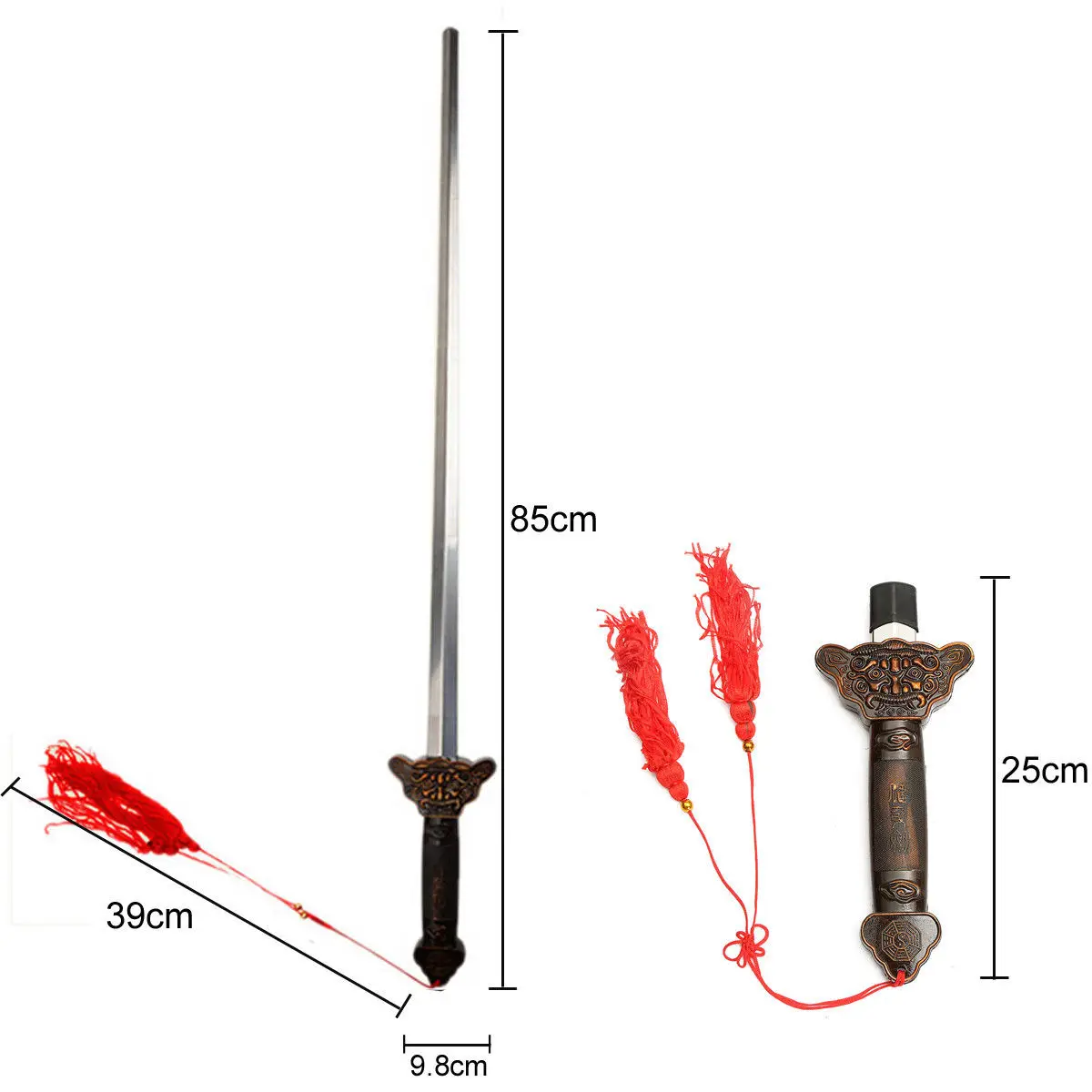 Superespada ajustable de 25-86cm, ilusión de Golondrina, primer plano, mago callejero, accesorios de truco de magia Real