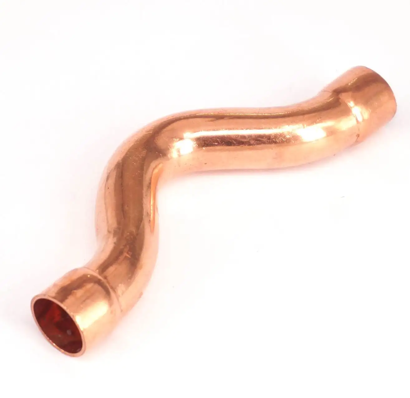 Inner Diameter 15/16/22/2mm 1.0mm Thick Copper End Feed Elbow Welding Pipe Fitting Air Condition Refrigeration