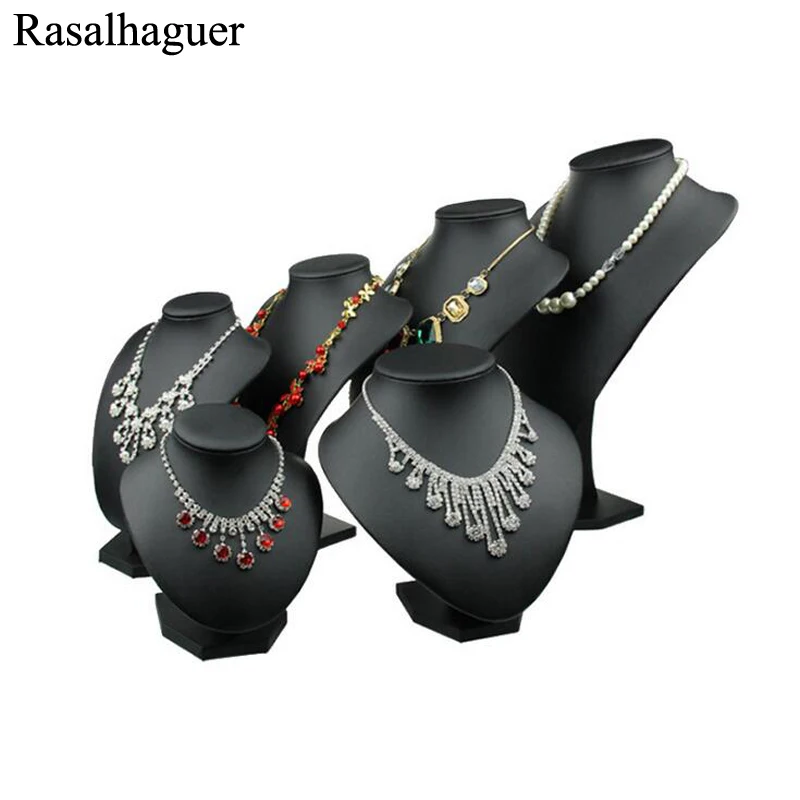 Neue Ankunft Modell Zeigen Aussteller Schwarz Schmuck Display Halskette Anhänger Mannequin Schmuck Stand Organizer schmuck Hängen