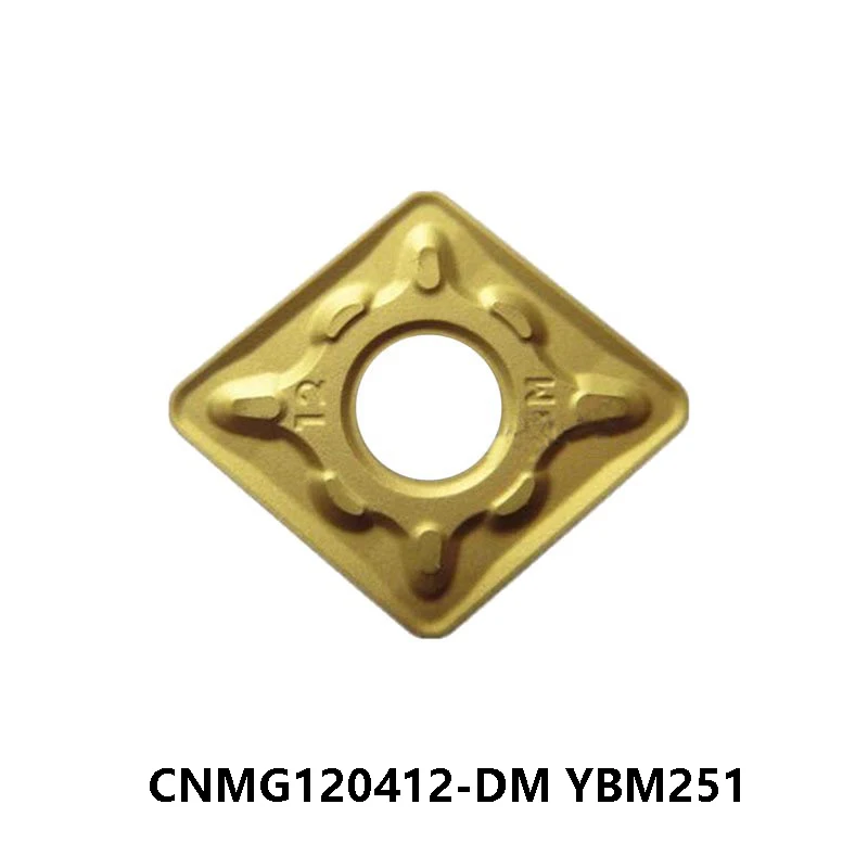 

Оригинальный CNMG120412-DM YBM251 CNMG 120412 CNMG12 карбидные вставки токарные инструменты Токарный станок резак с ЧПУ для резки нержавеющей стали