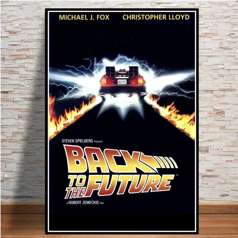 Back To The Future 1 2 3 Classic Movie Film Poster And Prints Wall Art Canvas Painting Wall Pictures Home Decor quadro cuadros