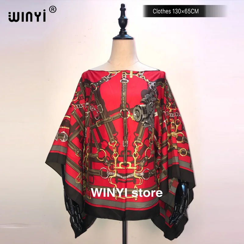 Fashion европейская одежда For Women Popular Thailand Summer Bohemian Printed Batwing Sleeve Silk kaftan Blouse For Night Party