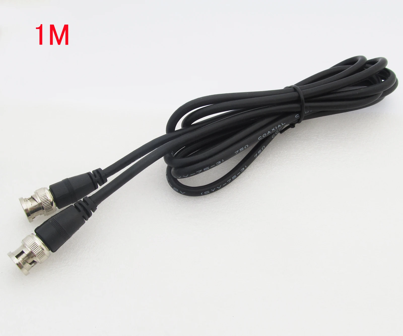 1pc Coaxial Cable 1M/3.3FT BNC Male to BNC Male 75ohm RG59 Extension CCTV Cable