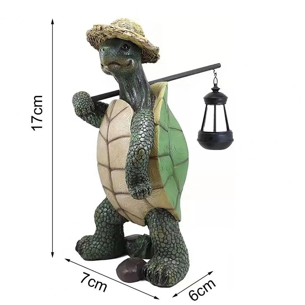 Tortoise Sculpture Art Turtle Statue Craft Ornaments Garden Animal Resin Figurine Decoration Outdoor Yard Home Spring Decoration