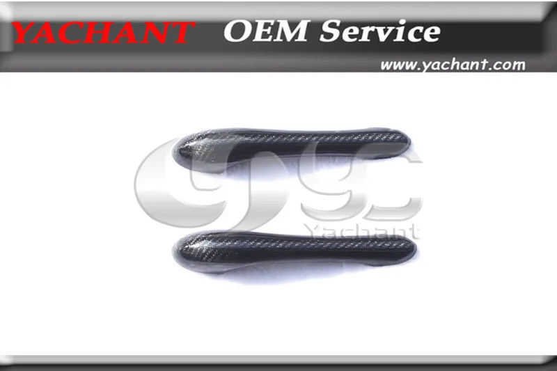 On Sale In Stock Dry Carbon Fiber Outer Door Handle Cover Fit For 2009-2013 Maserati GranTurismo