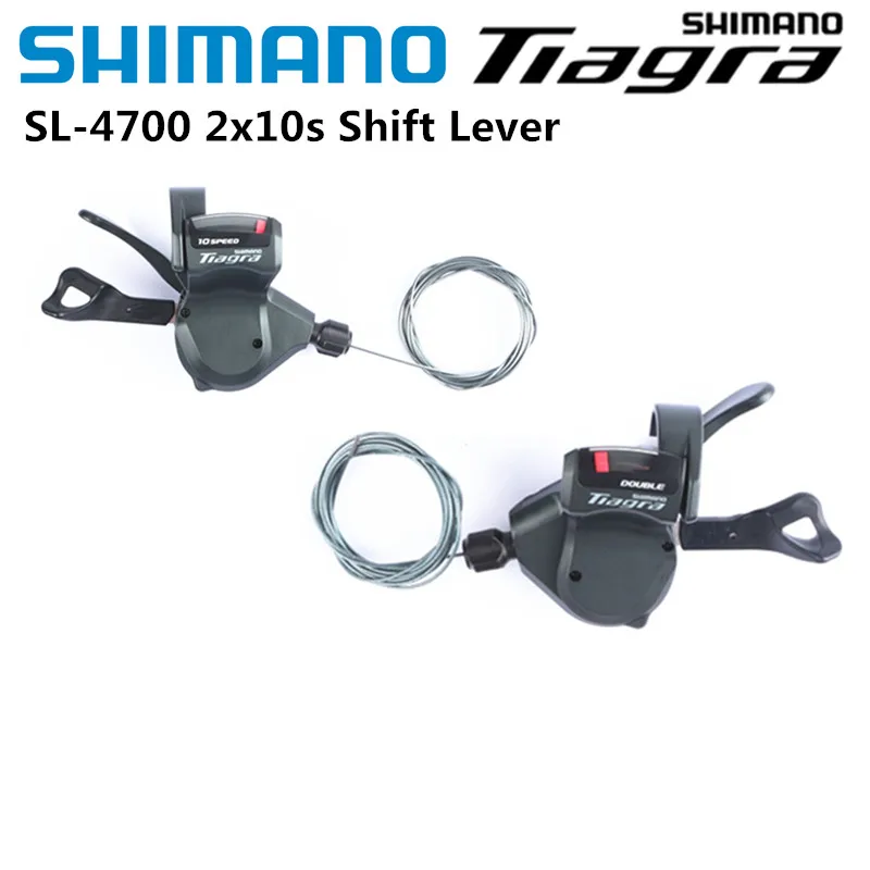 Shimano tiagra sl 4700 2x10 alavanca de mudança de velocidade um par esquerda e direita sl 4700 alavanca de mudança desviadores 2x10 velocidade