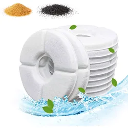 Replacement Activated Carbon Filter For Cat Water Drinking Fountain Replaced Filters Flower For Pet Dog Round Fountain Dispenser