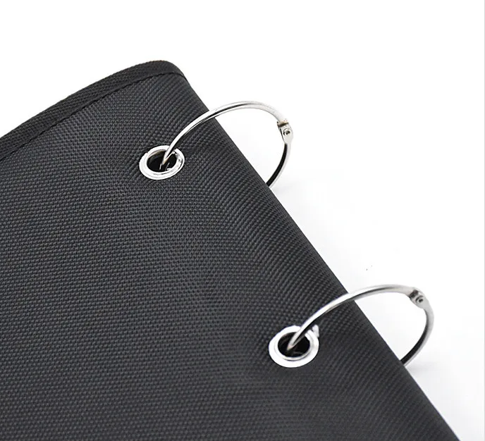 Embroidery Patch Collection Display Book with Detachable Metal Buckle PVC Armband Finishing Storage Hanging Bag for Posters