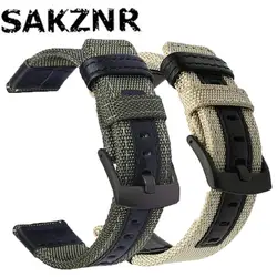 20mm 22mm Leder Nylon armband für Samsung Galaxy Uhr/Ausrüstung s3/s2 Schnell verschluss Sport armband für Huawei Amazfit Smartwatch