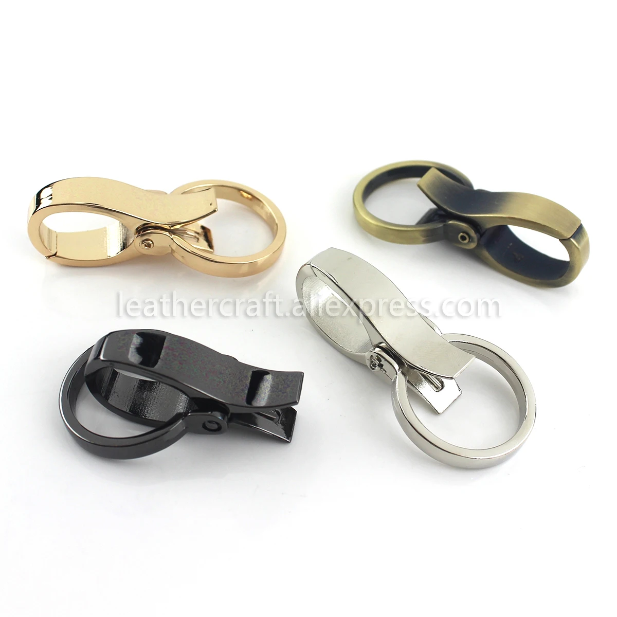 1x Metal Snap Hook Trigger Lobster Clasp Clip Spring Gate for Leather Craft Bag Strap Belt Webbing Keychain