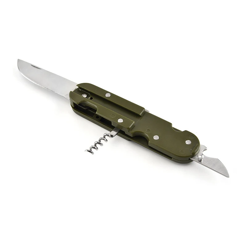 Stainless steel folding knife, fork and spoon, Multi-functional and convenient tableware, Outdoor cutlery, The Swiss knife