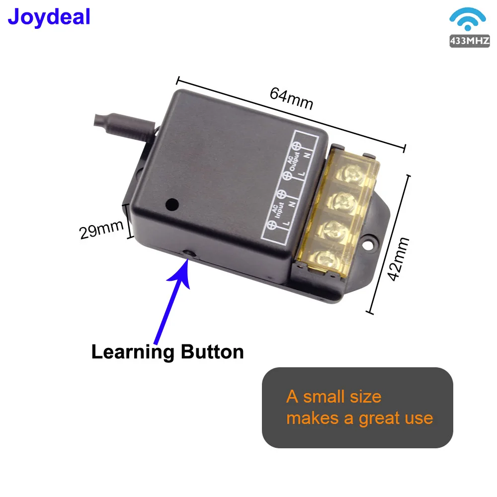 Smart Switch RF 433Mhz modulo relè cucina rifiuti alimentari rifiuti rifiuti smerigliatrice AC 110V 220V 30A 16A 1CH interruttore remoto Wireless