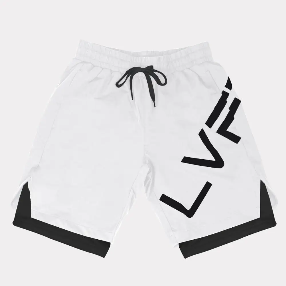 Running Sport Shorts Men 2 in 1 Short Sweatpants Gym Fitness Training Quick dry Shorts Beach Short Pants Male Clothing