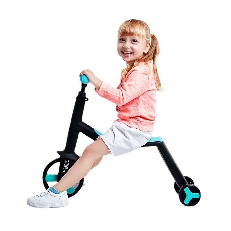 Tri-Scooter Three-in-One Pedal Double Pedal Light and Easy Foldable Beginner Variety Luge